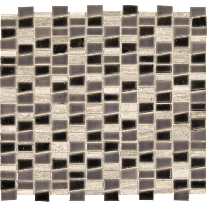 12'' x 12'' Porcelain Mosaic Tile