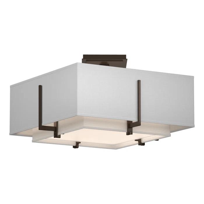 Exos Fabric Semi Flush Mount