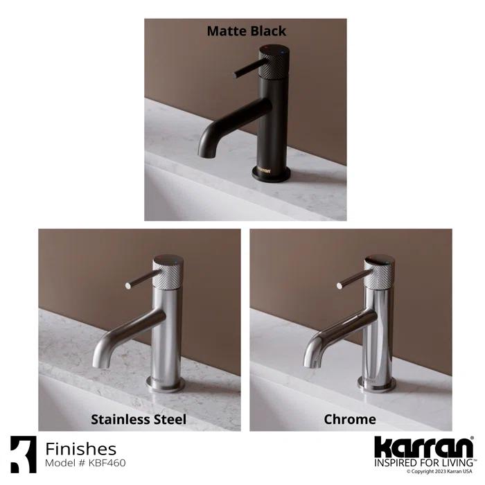 Tryst Single-Hole Single-handle Bathroom Faucet with Drain Assembly