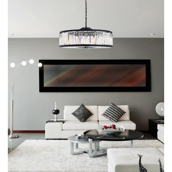 Dorinda 10 - Light Dimmable Drum Chandelier