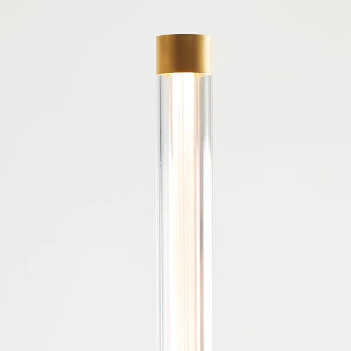 Phobos Sculptural LED Chandelier in Natural Brass, 36" Diameter