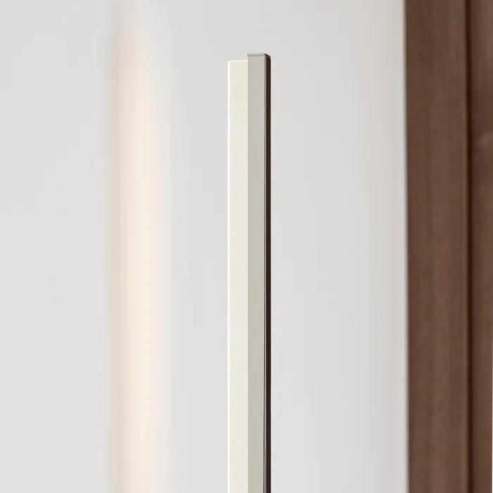Polished Nickel White Marble Dimmable LED Wall Sconce
