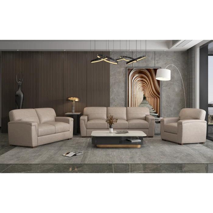 A&J Homes Studio Cornelia Leather Armchair