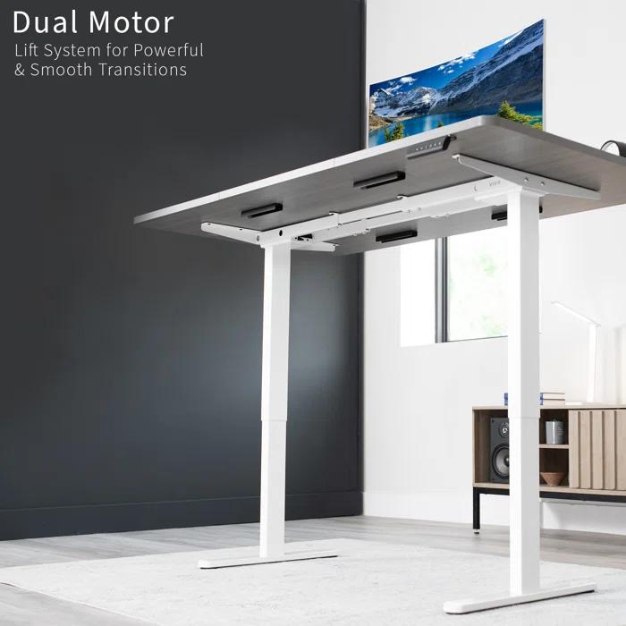 VIVO Electric Dual Motor Standing Desk Frame, E-200 Series