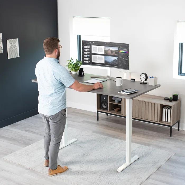VIVO Electric Dual Motor Standing Desk Frame, E-200 Series