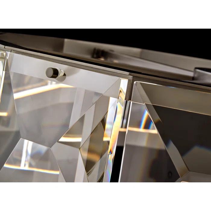 Jolie Integrated LED Drum Chandelier w/ Crystal Accents