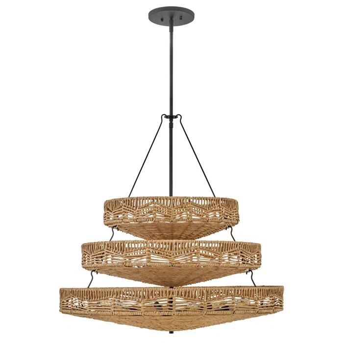 13 - Light Unique Tiered Chandelier