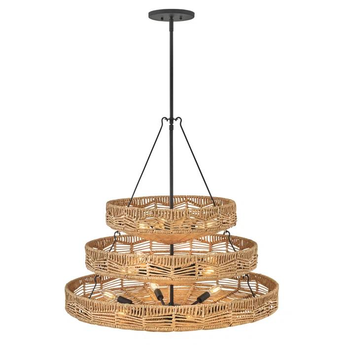 13 - Light Unique Tiered Chandelier