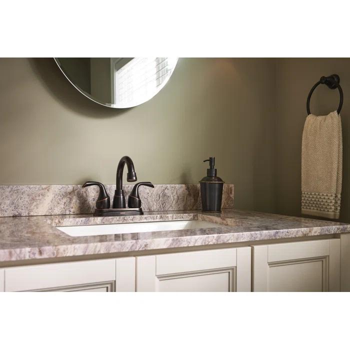 Moen Idora Centerset Bathroom Faucet with Drain Assembly 84115BRB