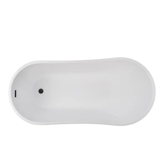 Vanity Art Amara Acrylic Freestanding Soaking Bathtub VA6904-S-ORB