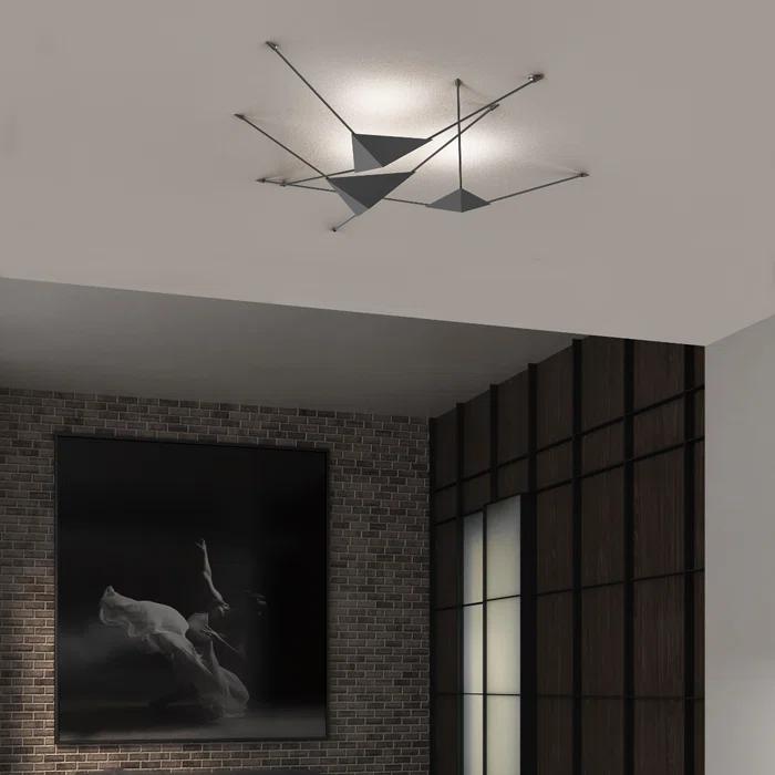 Abstract LED Flush Mounted Sconce