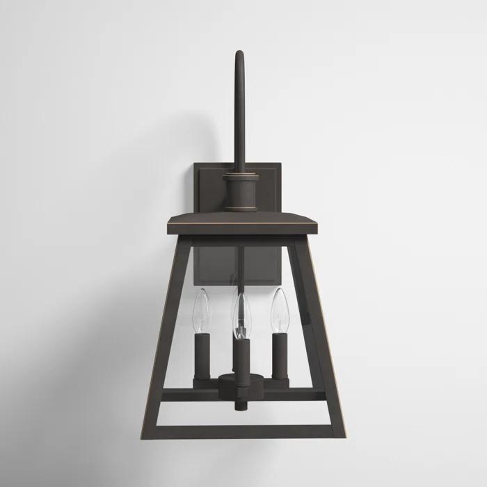 Wrentham 4 Light Bell Outdoor Aluminum Wall Light