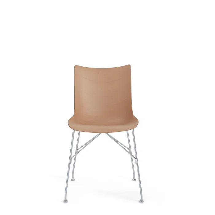 Kartell P/Wood 17.13'' H Side Chair
