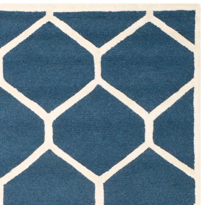 Safavieh Cambridge Hand Tufted Wool Geometric Rug | Wayfair