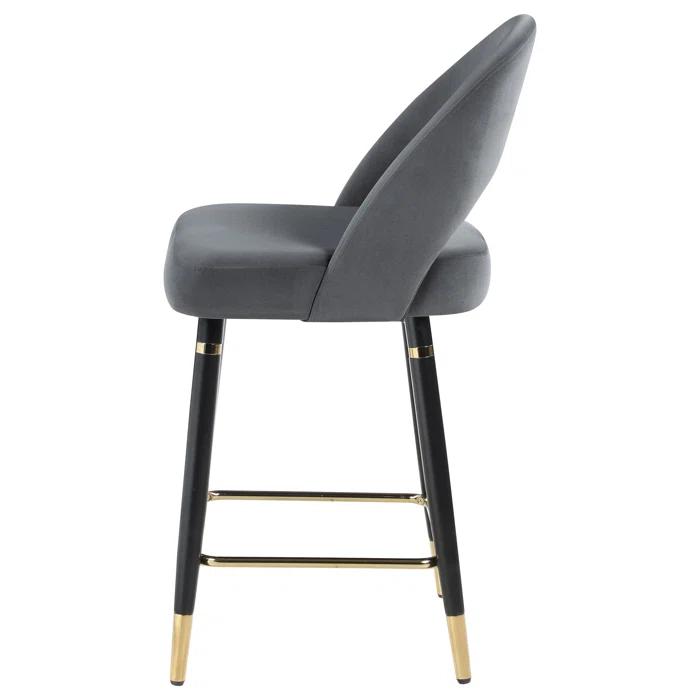 Antionette Arched Back Upholstered Counter Height Stools (Set Of 2)