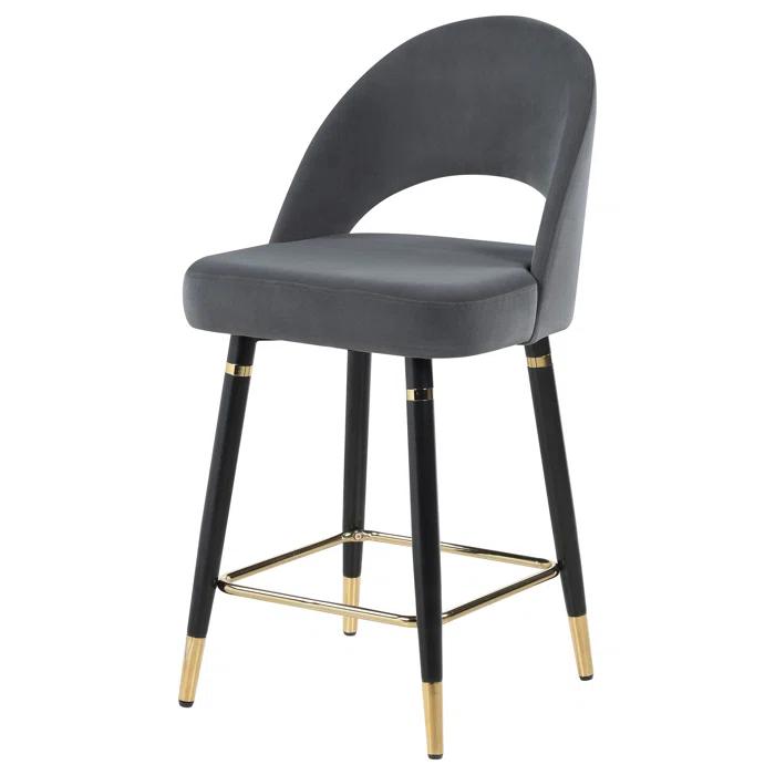 Antionette Arched Back Upholstered Counter Height Stools (Set Of 2)