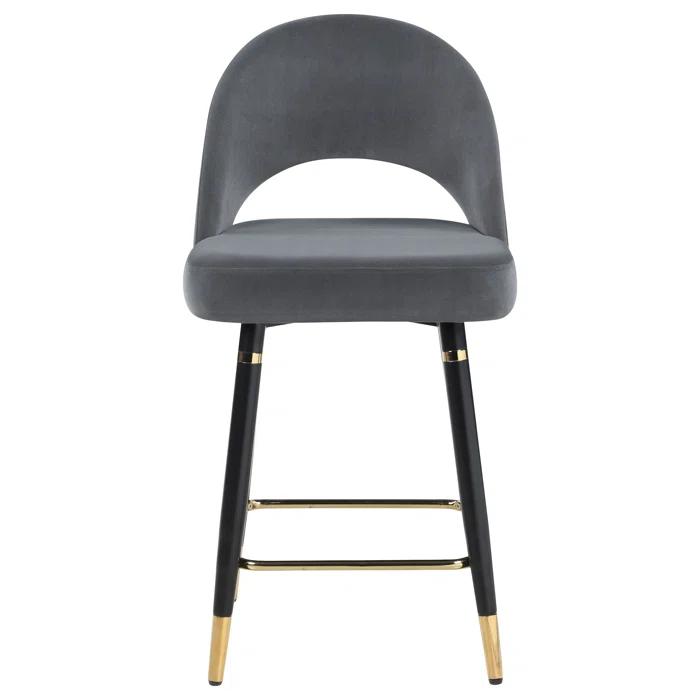 Antionette Arched Back Upholstered Counter Height Stools (Set Of 2)