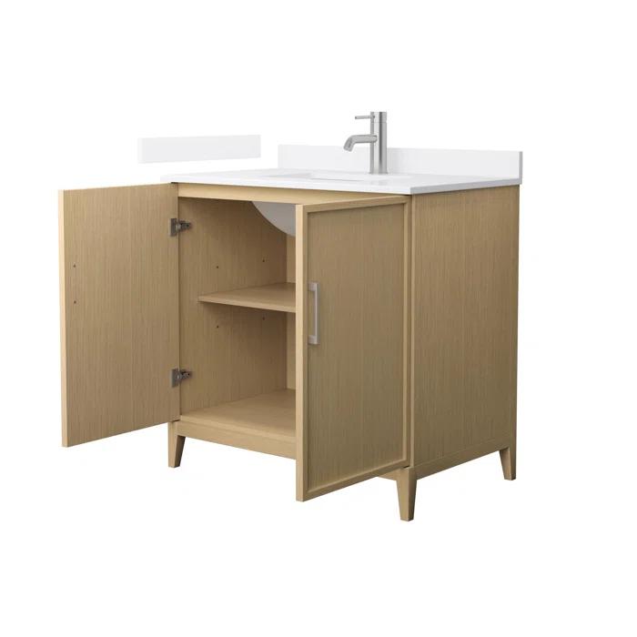 Wyndham Collection Elan 36'' Single Bathroom Vanity with Cultured Marble Top