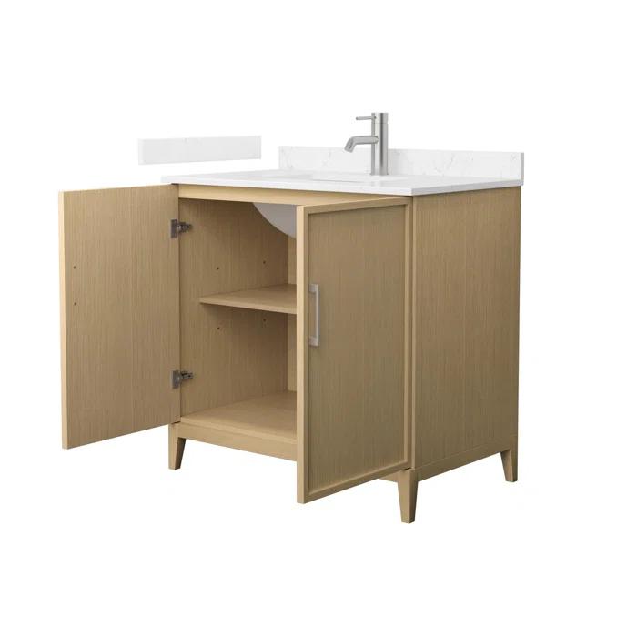 Wyndham Collection Elan 36'' Single Bathroom Vanity with Cultured Marble Top