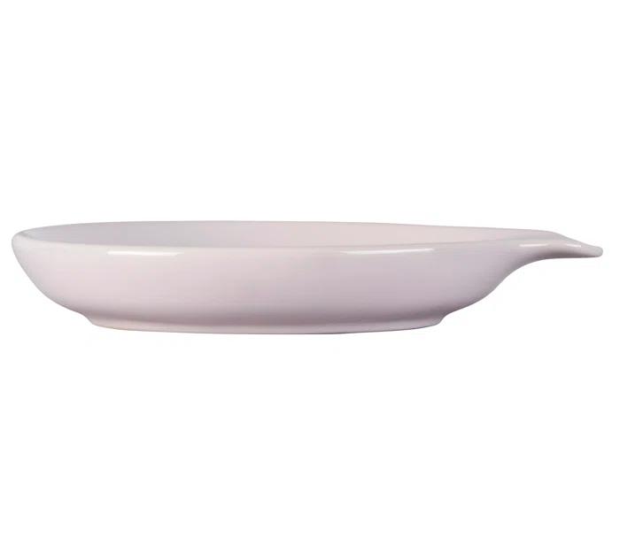 Le Creuset Signature Stoneware Spoon Rest, 6 Inches, Shallot