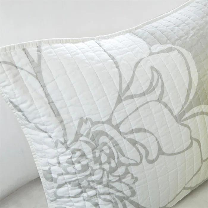 Madison Park Lola Floral 6 Piece Reversible Cotton Quilt Set