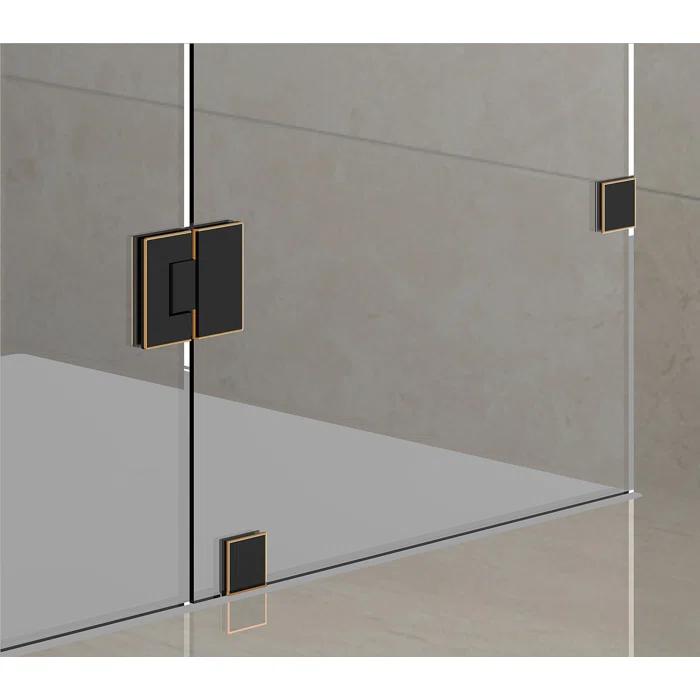 Aston Avalux Hinged Semi-Frameless Shower Door SEN987-CH-32-10