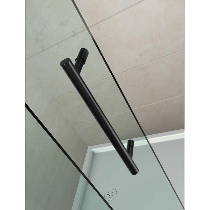 Aston Avalux Hinged Semi-Frameless Shower Door SEN987-CH-32-10