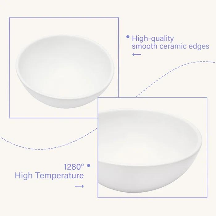 13X13 Inch White Ceramic Circular Vessel Bathroom Sink