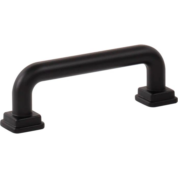 Matte Black 3" Arch Bar Pull with Mounting Hardware