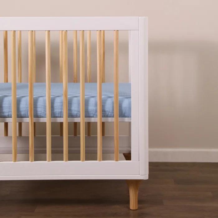 Dewdrop Muslin Mini Crib Sheet