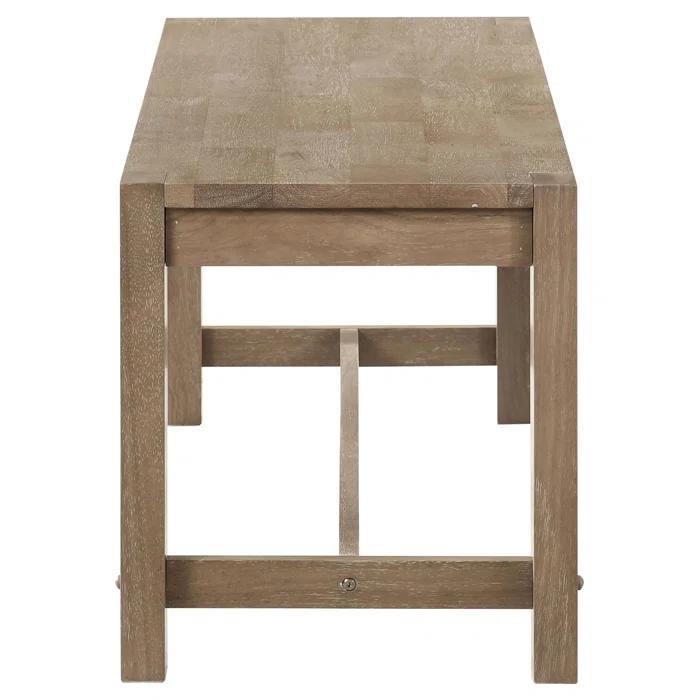 Scottsdale 6-Piece Rectangular Dining Set Brown Washed