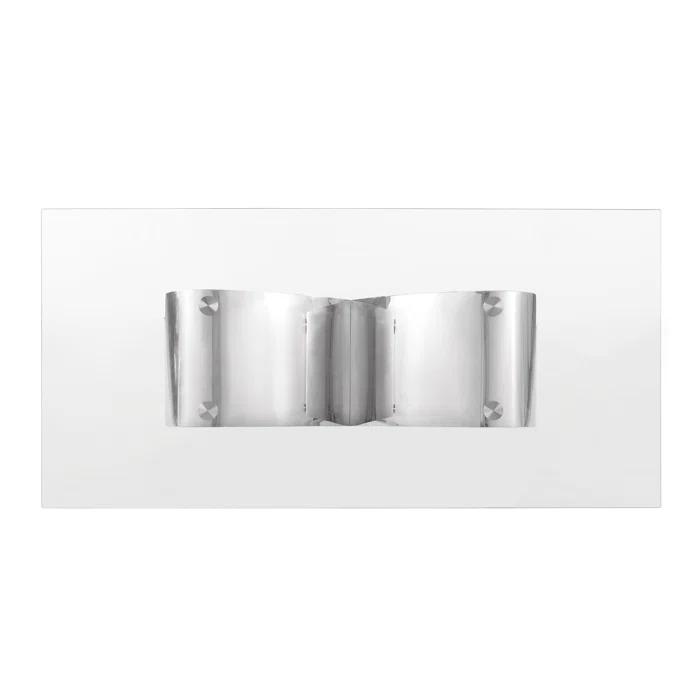 Tempered Glass Dining Set With Boucle Fabric Side Chairs