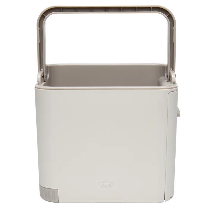 Clorox KeptClean Kitchen Sink Organizer – Space-Saving Organization of Dish Soap, Scrub Brushes, and Dish Towels, Fold-Down Shelf for Sponges and Jewelry, Drainage Tray – Steel