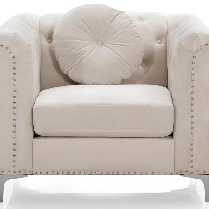 Soho Velvet Chesterfield Chair