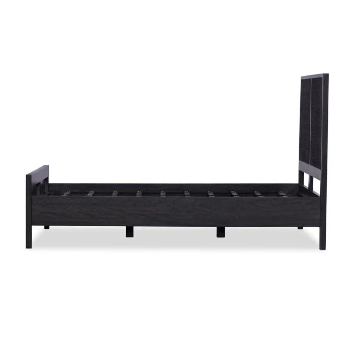 Hannah Platform Bed - Black and Black / Twin