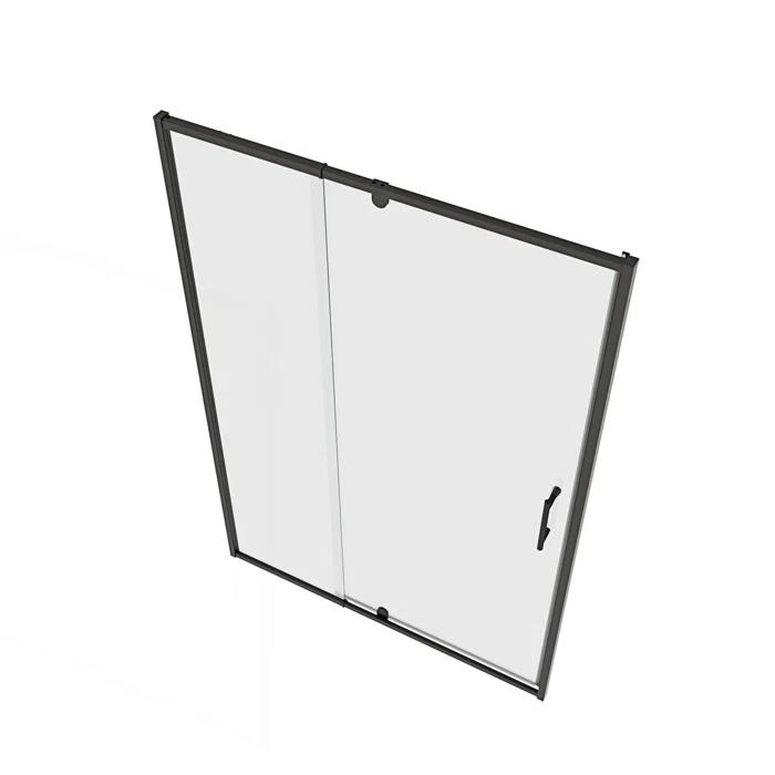 44-48" W x 71" H Flush Glass Shower Door Reversible Installation