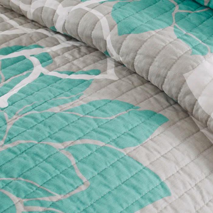 Madison Park Lola Floral 6 Piece Reversible Cotton Quilt Set
