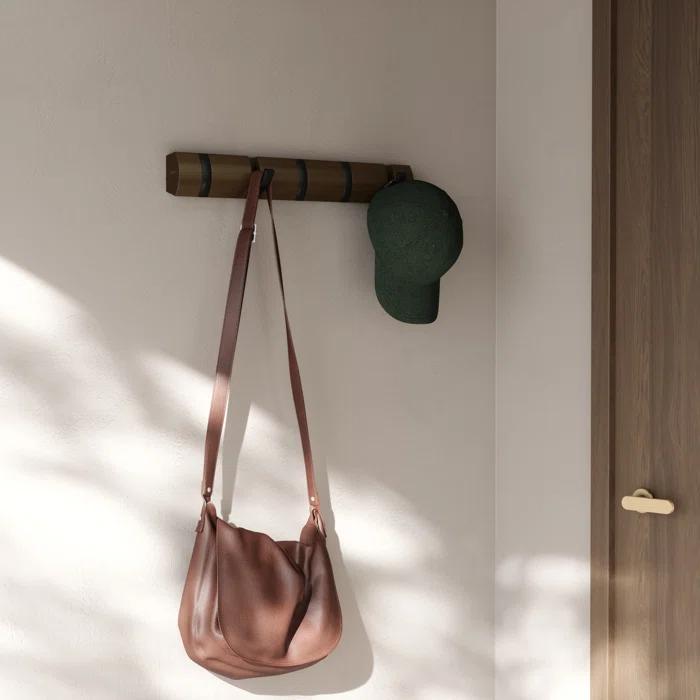 Flip 5 - Hook Solid Wood Coat Rack
