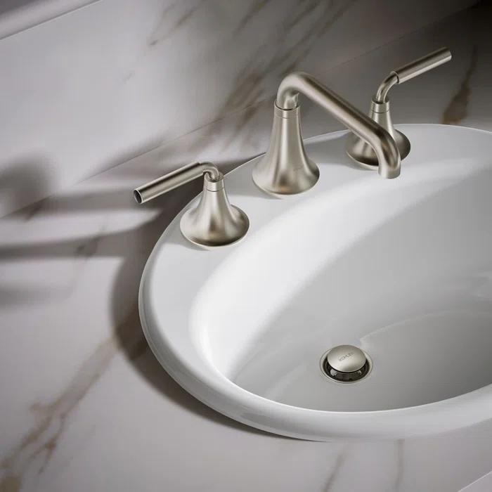 Farmington Self Rimming Bathroom Sink with Center