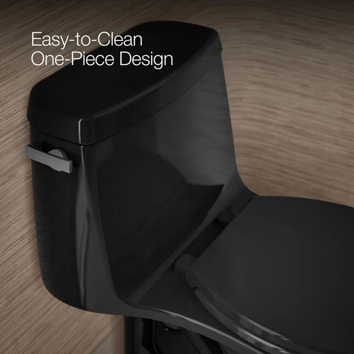 Santa Rosa Comfort Height One-Piece Compact Elongated 1.28 Gpf Toilet With Revolution 360 Swirl Flushing Technology