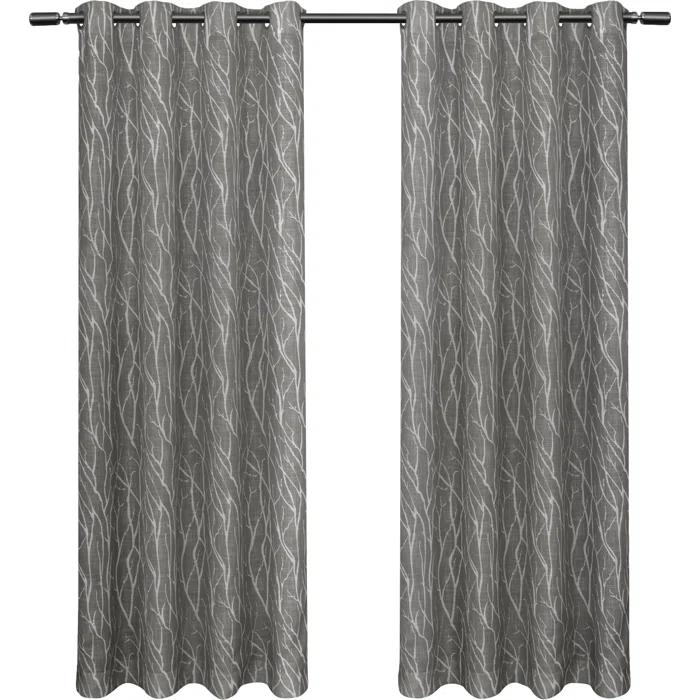 Winston Porter Leija Polyester Sheer Curtain Pair (Set of 2)