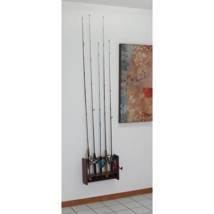 Wood Fishing Rack