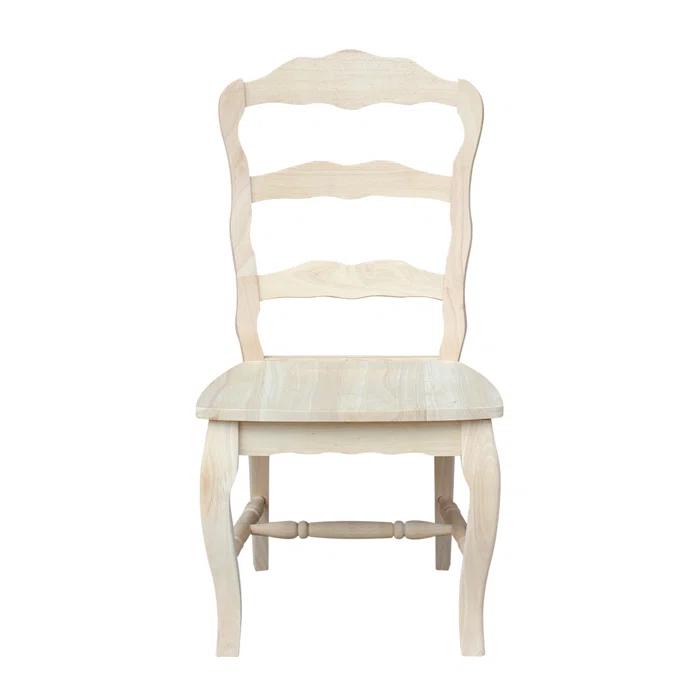 Ophelia & Co. Iademarco 18'' H Solid Wood Side Chair (Set of 2)