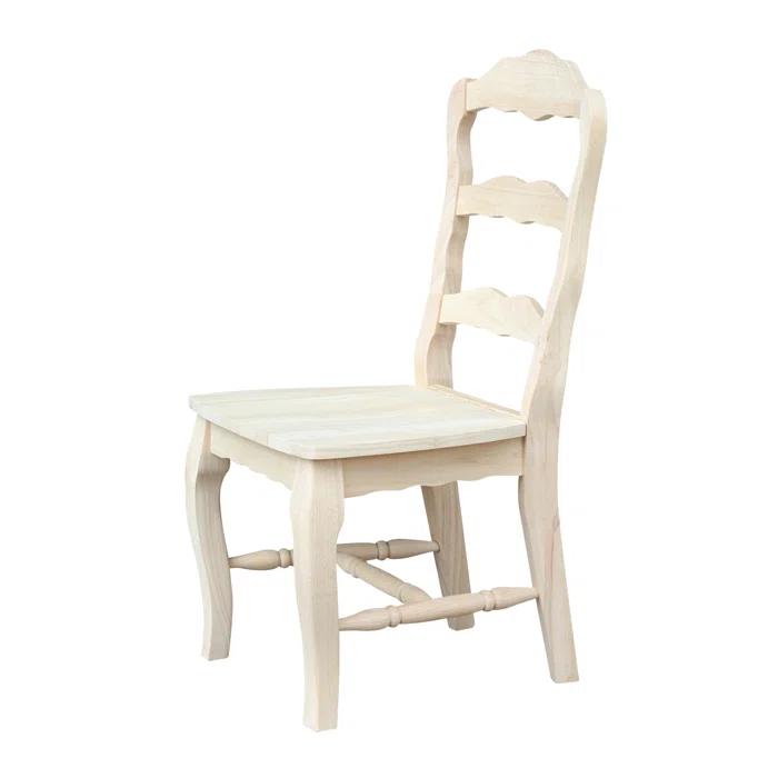 Ophelia & Co. Iademarco 18'' H Solid Wood Side Chair (Set of 2)