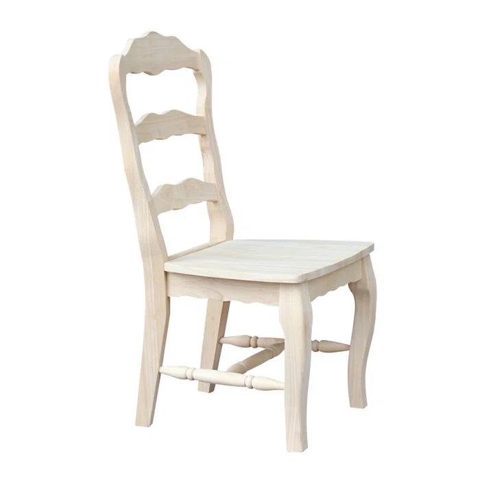 Ophelia & Co. Iademarco 18'' H Solid Wood Side Chair (Set of 2)