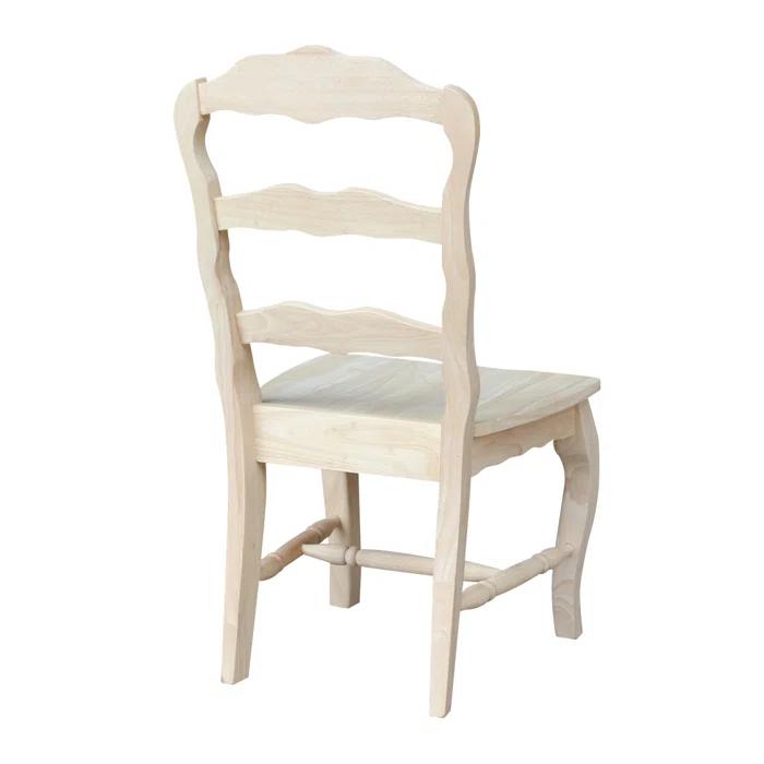 Ophelia & Co. Iademarco 18'' H Solid Wood Side Chair (Set of 2)