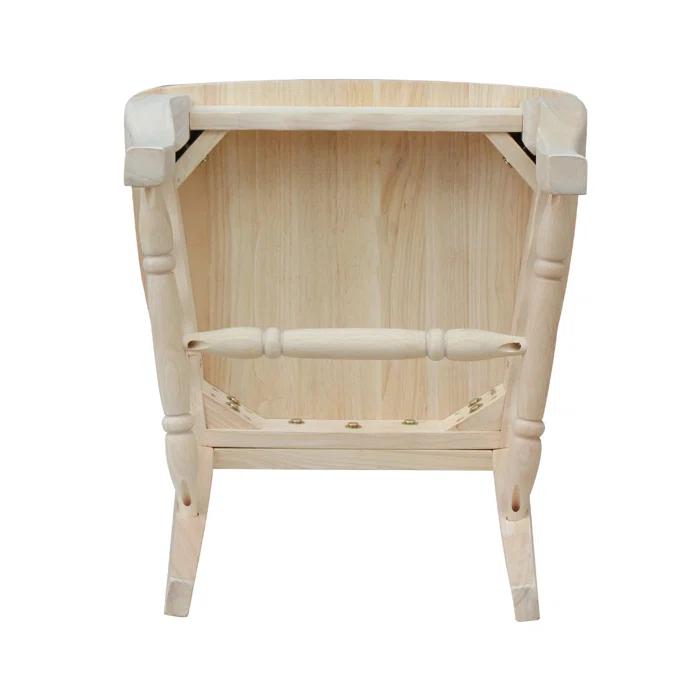 Ophelia & Co. Iademarco 18'' H Solid Wood Side Chair (Set of 2)