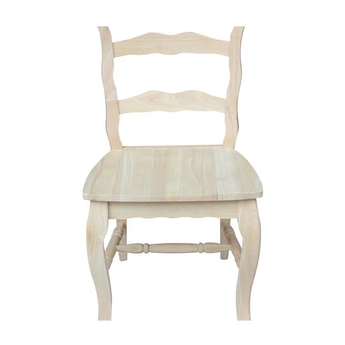 Ophelia & Co. Iademarco 18'' H Solid Wood Side Chair (Set of 2)