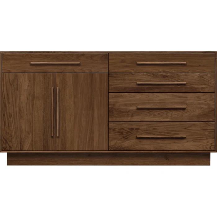 Moduluxe Solid Wood 32.63'' W 5 - Drawer Dresser