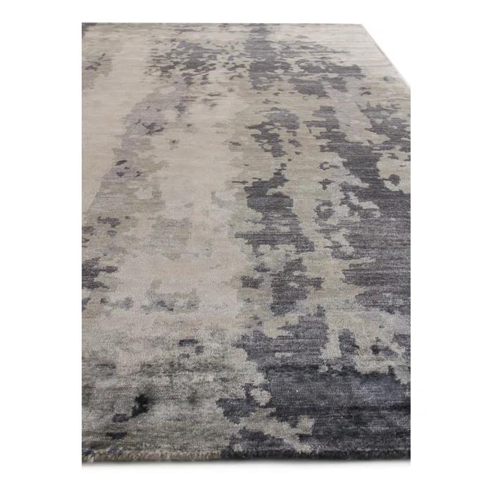 Bamboo Silk Abstract Area Rug
